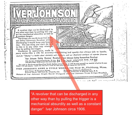 Iver Johnson Hammer the Hammer ad circa 1906